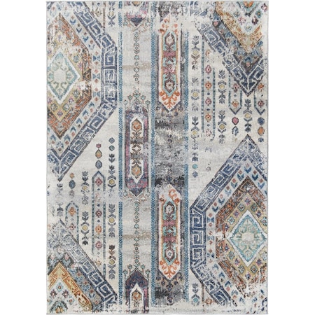 Sleep Ez 5 ft. 3 in. x 7 ft. 3 in. Barcelona Mayan Area Rug - Ivory SL3621746